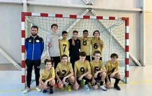 Futsal : les U15 en finale 
