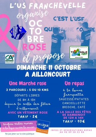 Marche et repas Octobre Rose