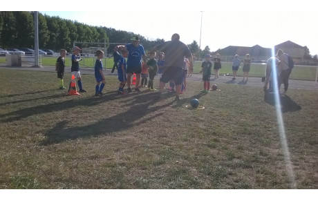 Premières séances de l'école de foot