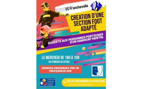 Création d'une section foot adapté 