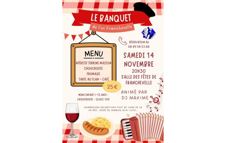 Le grand banquet de l'U.S.Franchevelle